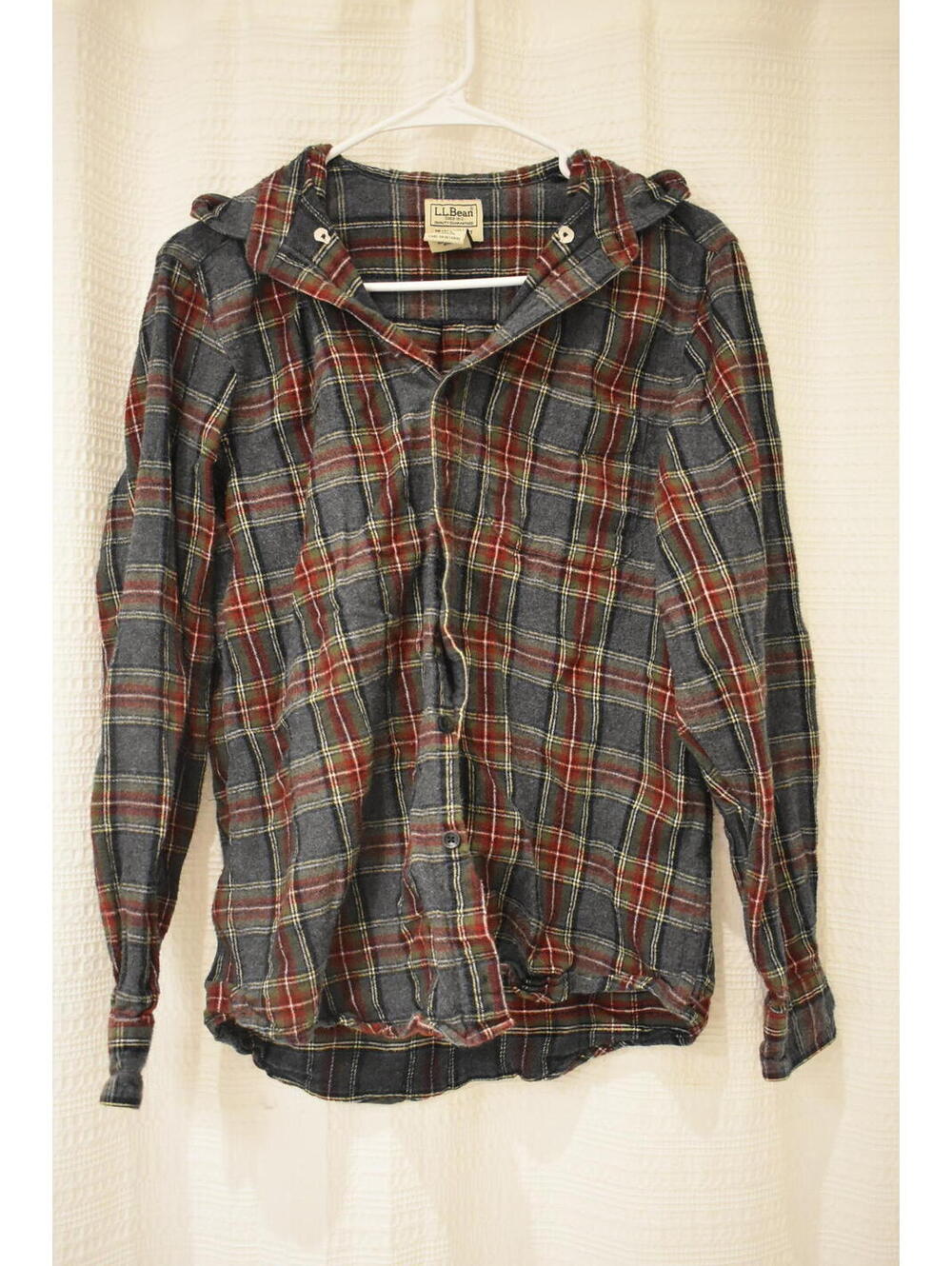 L.L.Bean Traditional Fit Plaid Shirt - Small Regular